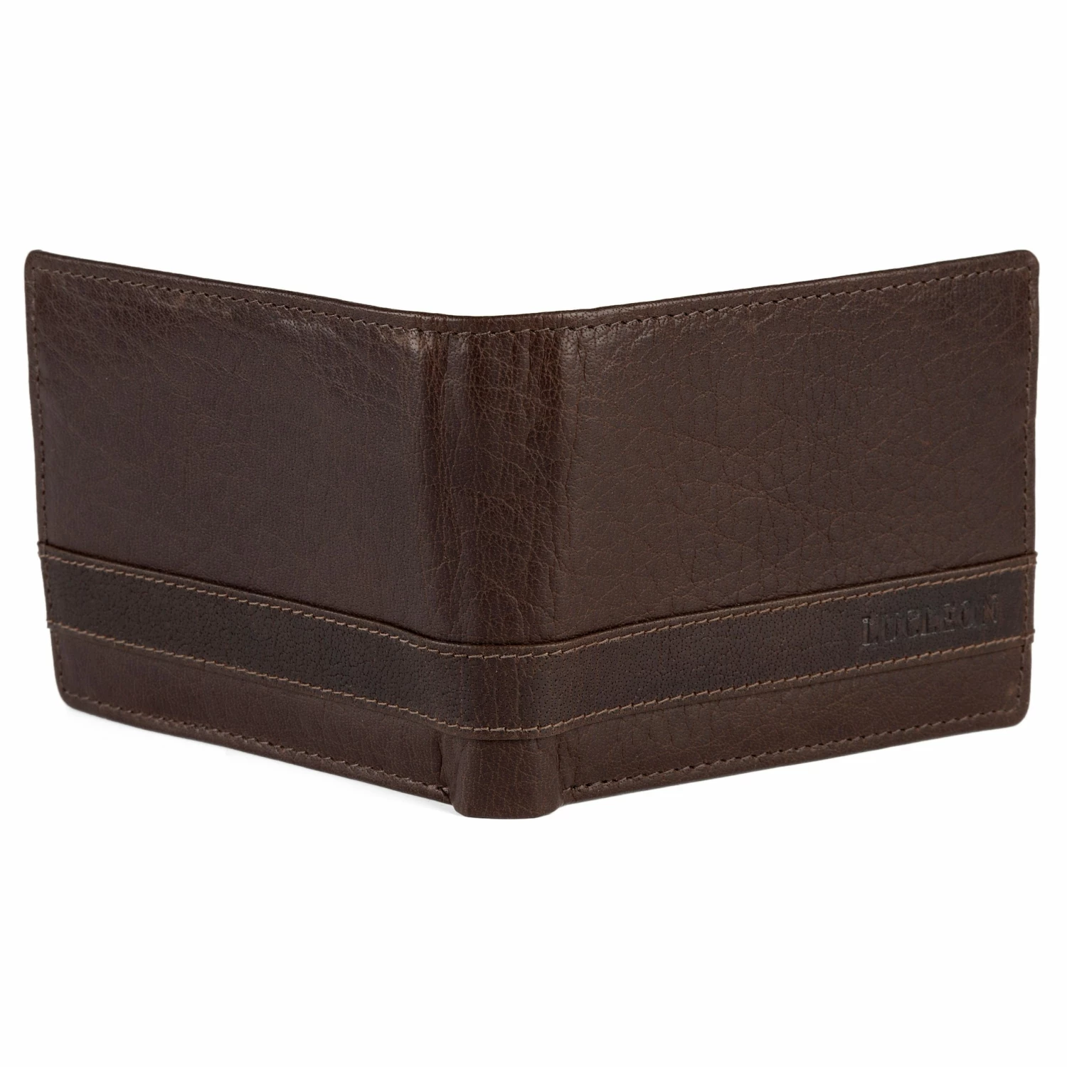 Lucleon Montreal | Bifold Brown RFID Leather Wallet 5 Lucleon Montreal | Bifold Brown RFID Leather Wallet - Image 5