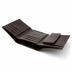 Lucleon Brown Leather Trifold Wallet With RFID Blocker 9 Lucleon Brown Leather Trifold Wallet With RFID Blocker -MEN WALLETS store 2 4 76