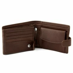 Lucleon California | Brown Ergonomic Leather Wallet -MEN WALLETS store 2 4 87 1