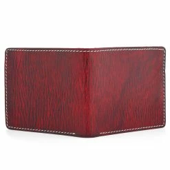 Salt & Hide Red Bi-Fold Leather Wallet -MEN WALLETS store 20 6 5 scaled