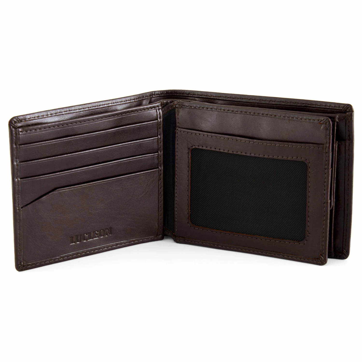 Lucleon Dark Brown Leather Wallet 2 Lucleon Dark Brown Leather Wallet - Image 2