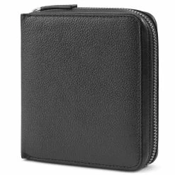 Lucleon Black XL RFID-Blocking Leather Card Holder