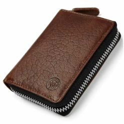 Lucleon Montreal | Tan RFID Leather Card Holder -MEN WALLETS store 23 2 129 scaled