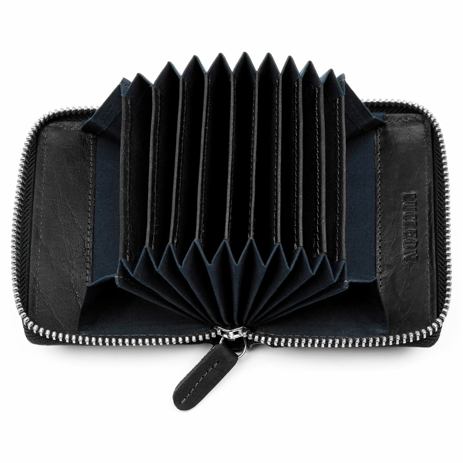 Lucleon Montreal | Black RFID Leather Card Holder 2 Lucleon Montreal | Black RFID Leather Card Holder - Image 2