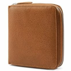Lucleon Big Tan Leather RFID-Blocking Card Holder