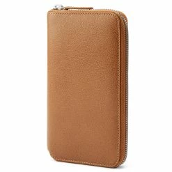 Lucleon Tan RFID-Blocking Leather Wallet