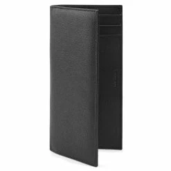 Lucleon Black Leather RFID-Blocking Travel Wallet