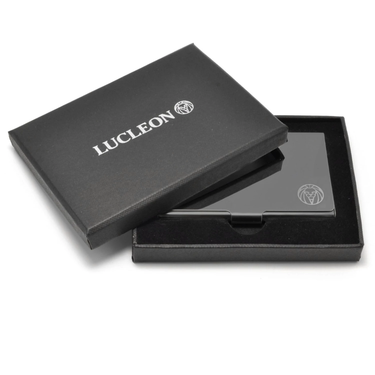 Lucleon Black Steel Cardholder 5 Lucleon Black Steel Cardholder - Image 5