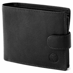 MEN WALLETS store 16 Lucleon California | Black Ergonomic Leather Wallet