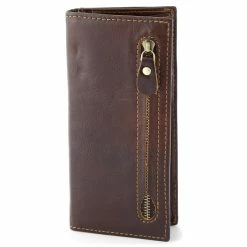 MEN WALLETS store 44 Collin Rowe Chestnut Brown RFID Leather Wallet