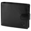 Lucleon Black Ergonomic Leather Wallet