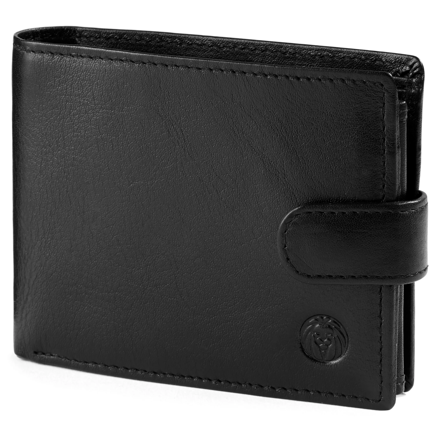 Lucleon Black Ergonomic Leather Wallet 1 Lucleon Black Ergonomic Leather Wallet