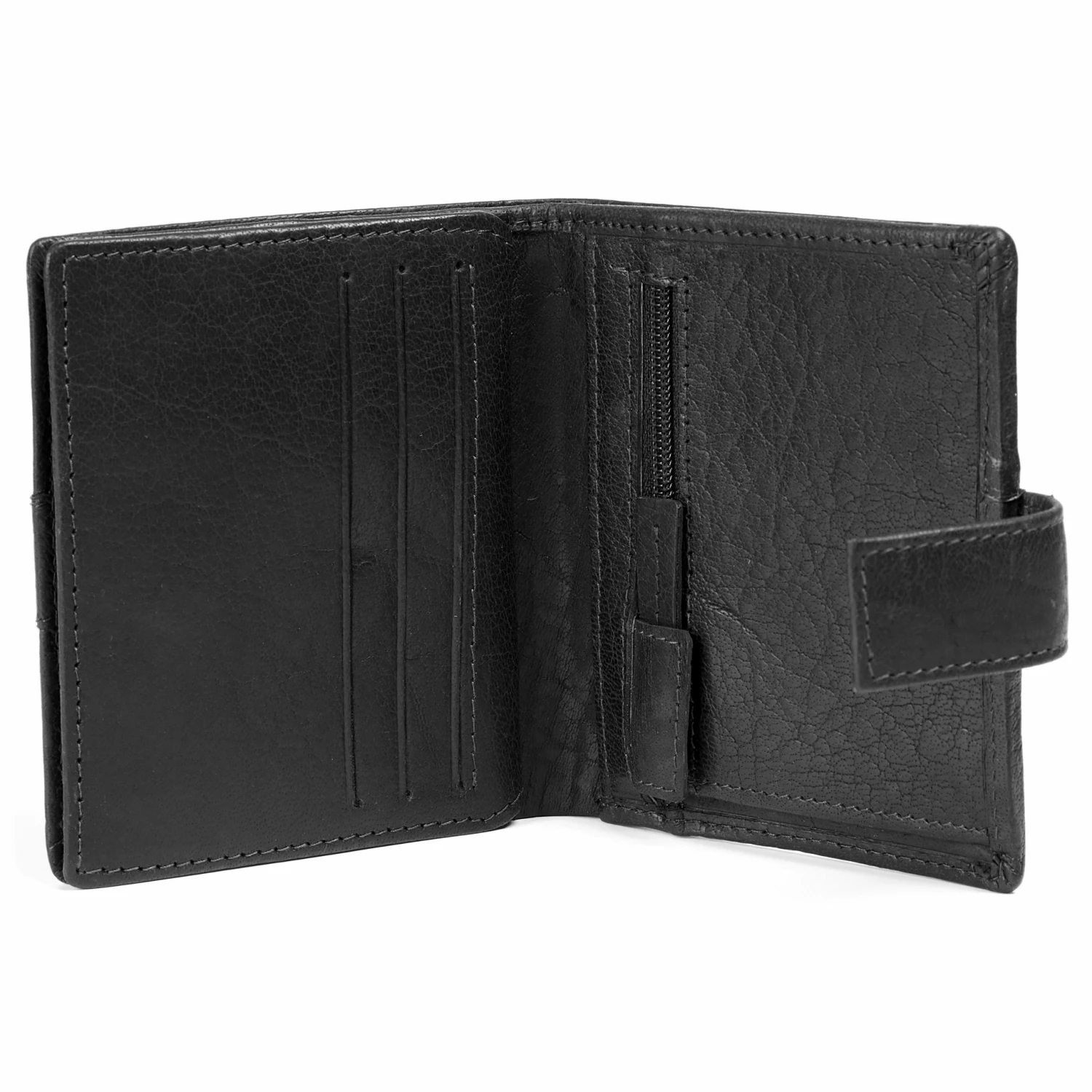Lucleon Montreal | Vertical Black RFID Leather Wallet 2 Lucleon Montreal | Vertical Black RFID Leather Wallet - Image 2