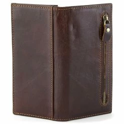 Collin Rowe Chestnut Brown RFID Leather Wallet -MEN WALLETS store 3 5 46 scaled