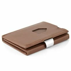 Exentri Brown Leather Card Holder With RFID Blocker -MEN WALLETS store 3 5 60 scaled