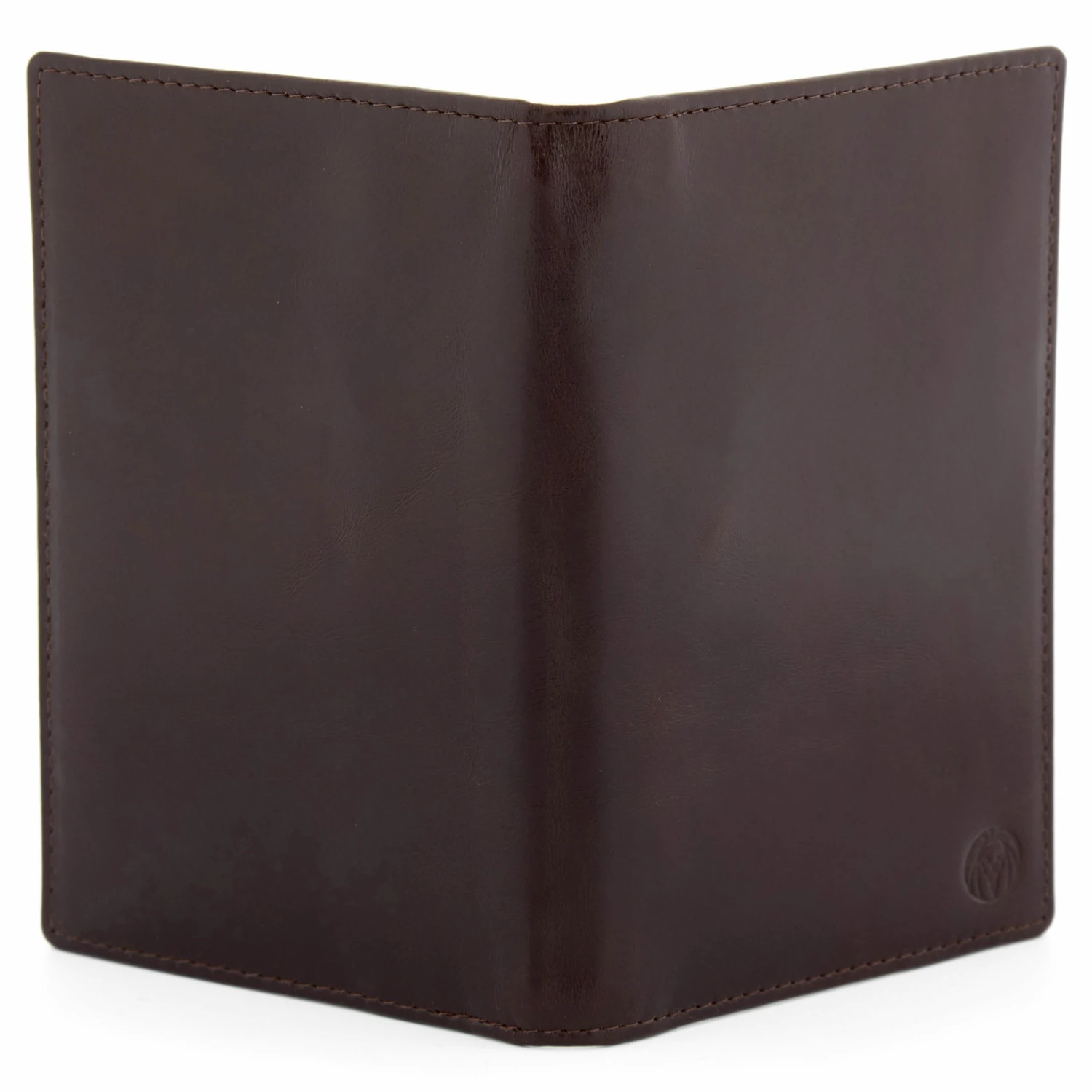 Lucleon Dark Brown Passport Leather Wallet 4 Lucleon Dark Brown Passport Leather Wallet - Image 4