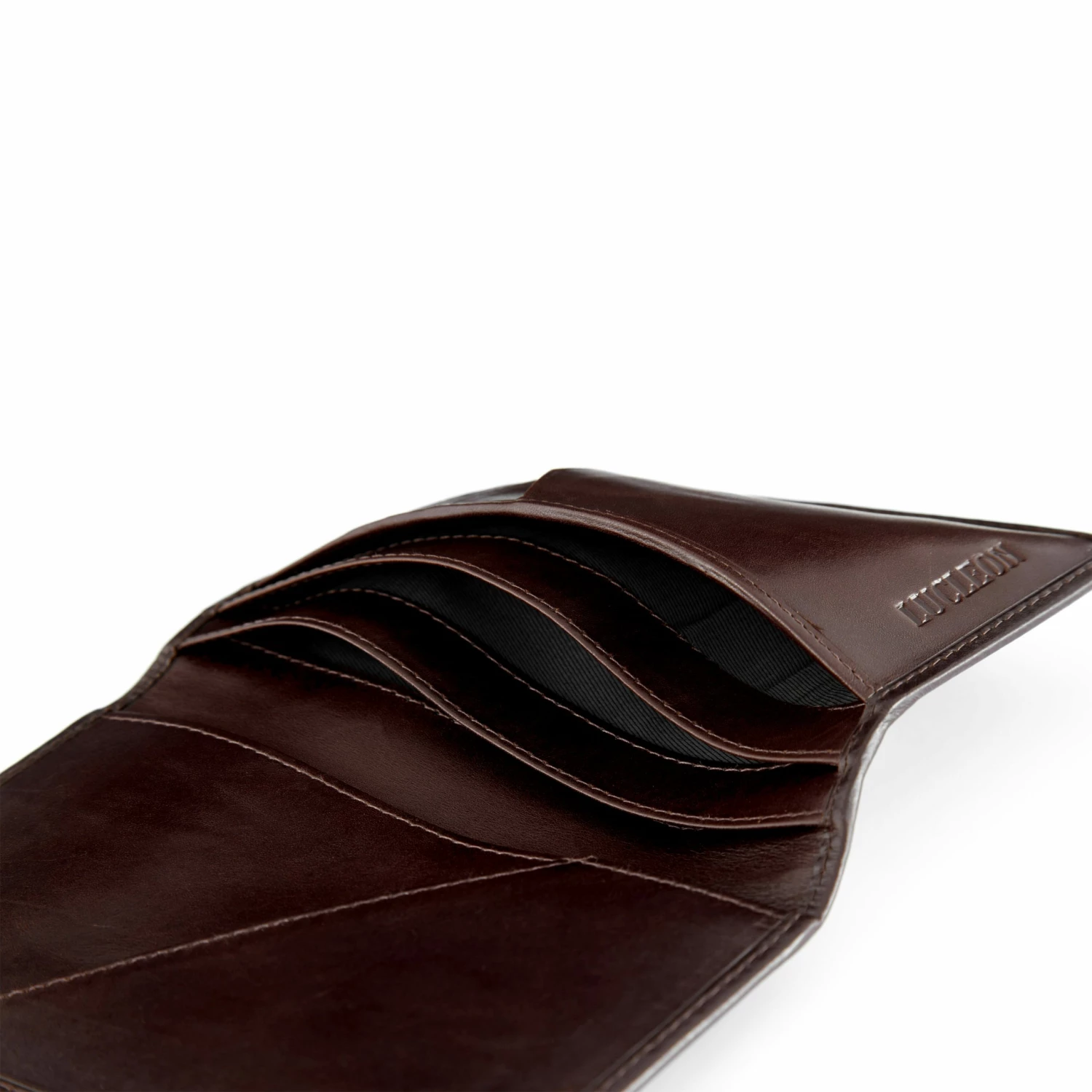 Lucleon Dark Brown Passport Leather Wallet 6 Lucleon Dark Brown Passport Leather Wallet - Image 6