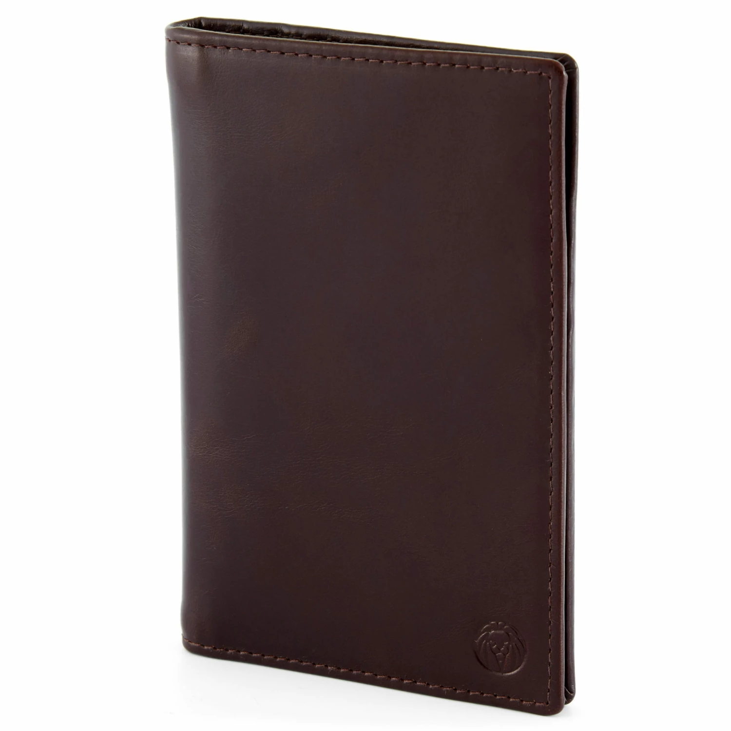Lucleon Dark Brown Passport Leather Wallet 1 Lucleon Dark Brown Passport Leather Wallet