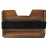 Collin Rowe Walnut Wood Coin & Card Holder