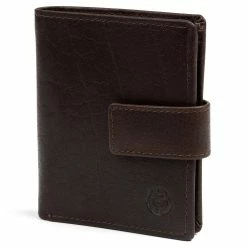 Lucleon Montreal | Compact Brown RFID Leather Wallet