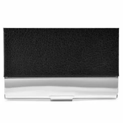 Fort Tempus Stylish Black Leather Credit Card Holder