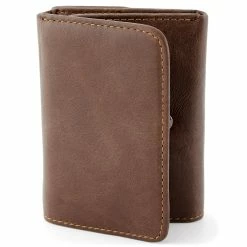 MEN WALLETS store 40 Collin Rowe Brown Trifold Multi RFID Leather Wallet