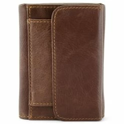 Collin Rowe Brown Trifold Multi RFID Leather Wallet -MEN WALLETS store 5 4 90 scaled