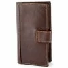 Collin Rowe Tall Brown RFID Leather Wallet