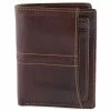 Collin Rowe Mocha Brown Slim Leather Wallet