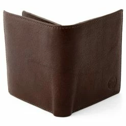 Lucleon California | Slim Vertical Brown Leather Wallet -MEN WALLETS store 6 2 47 2 51 3 24