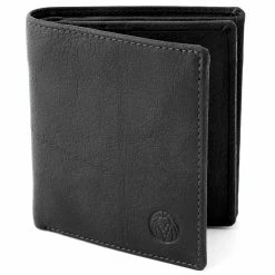 Lucleon California | Slim Black Leather Wallet