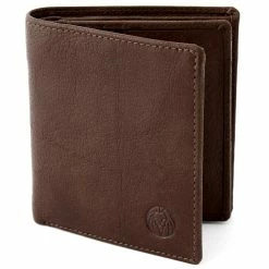 Lucleon California | Slim Vertical Brown Leather Wallet