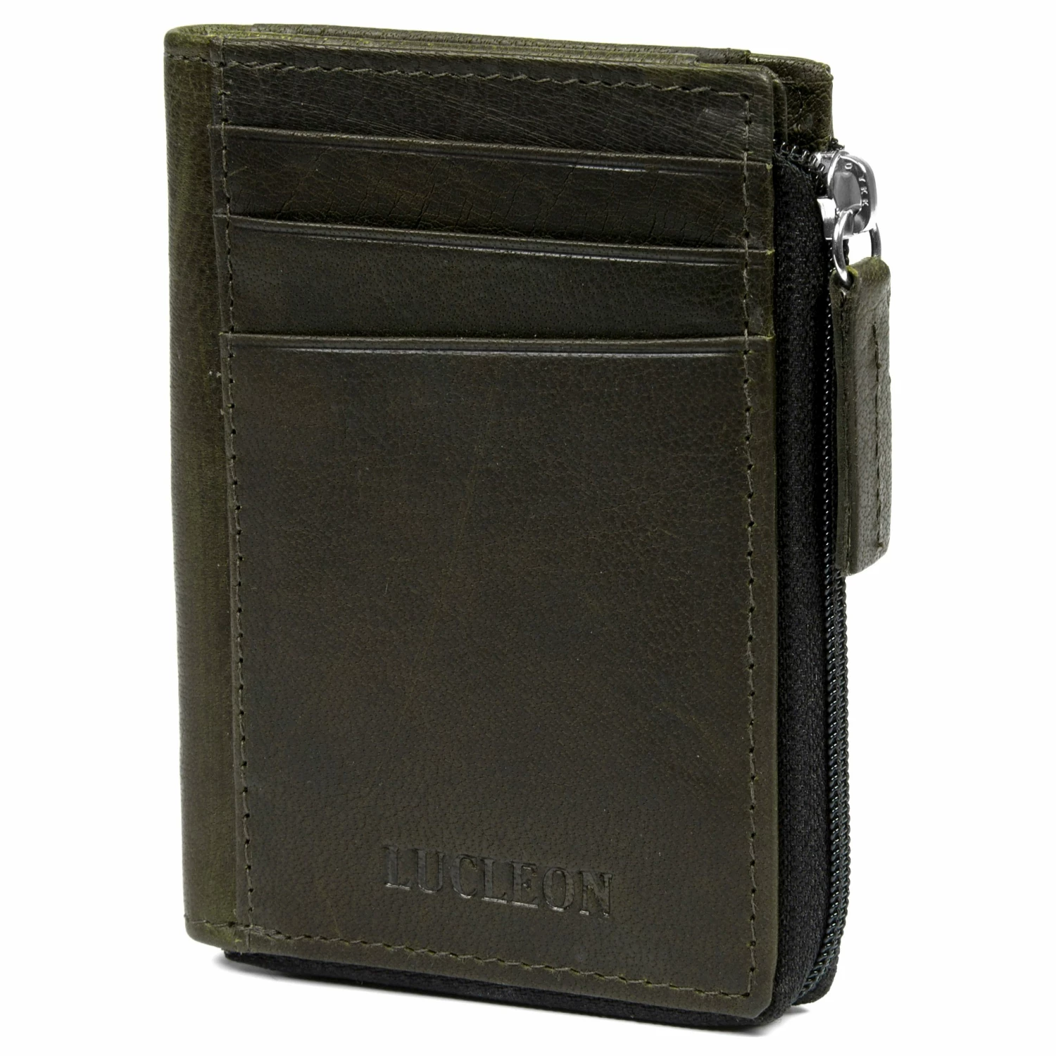 Lucleon Montreal | Casual Olive RFID Leather Wallet 1 Lucleon Montreal | Casual Olive RFID Leather Wallet