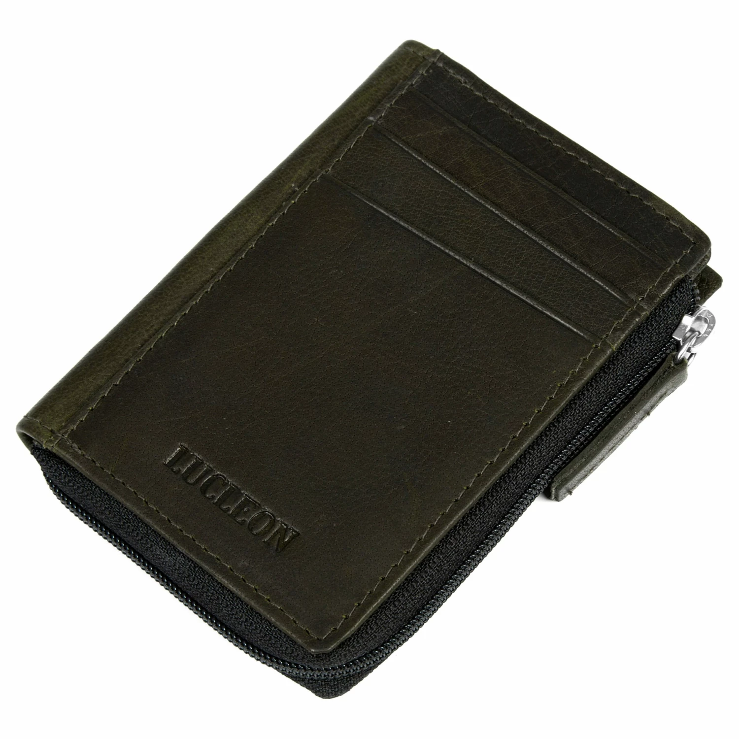 Lucleon Montreal | Casual Olive RFID Leather Wallet 3 Lucleon Montreal | Casual Olive RFID Leather Wallet - Image 3