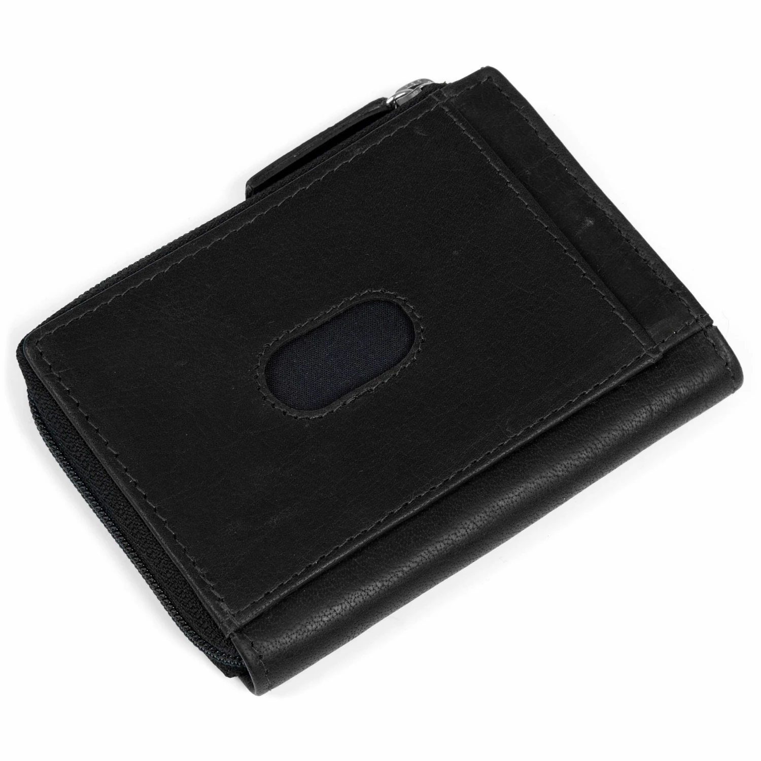 Lucleon Montreal | Casual Black RFID Leather Wallet 4 Lucleon Montreal | Casual Black RFID Leather Wallet - Image 4