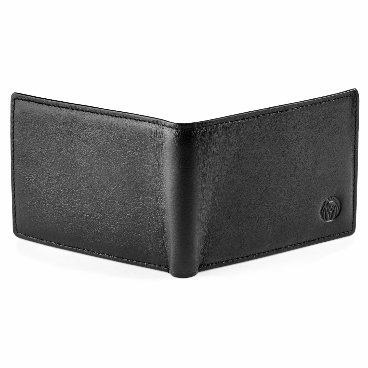 Lucleon Small Black Leather Wallet 5 Lucleon Small Black Leather Wallet - Image 5