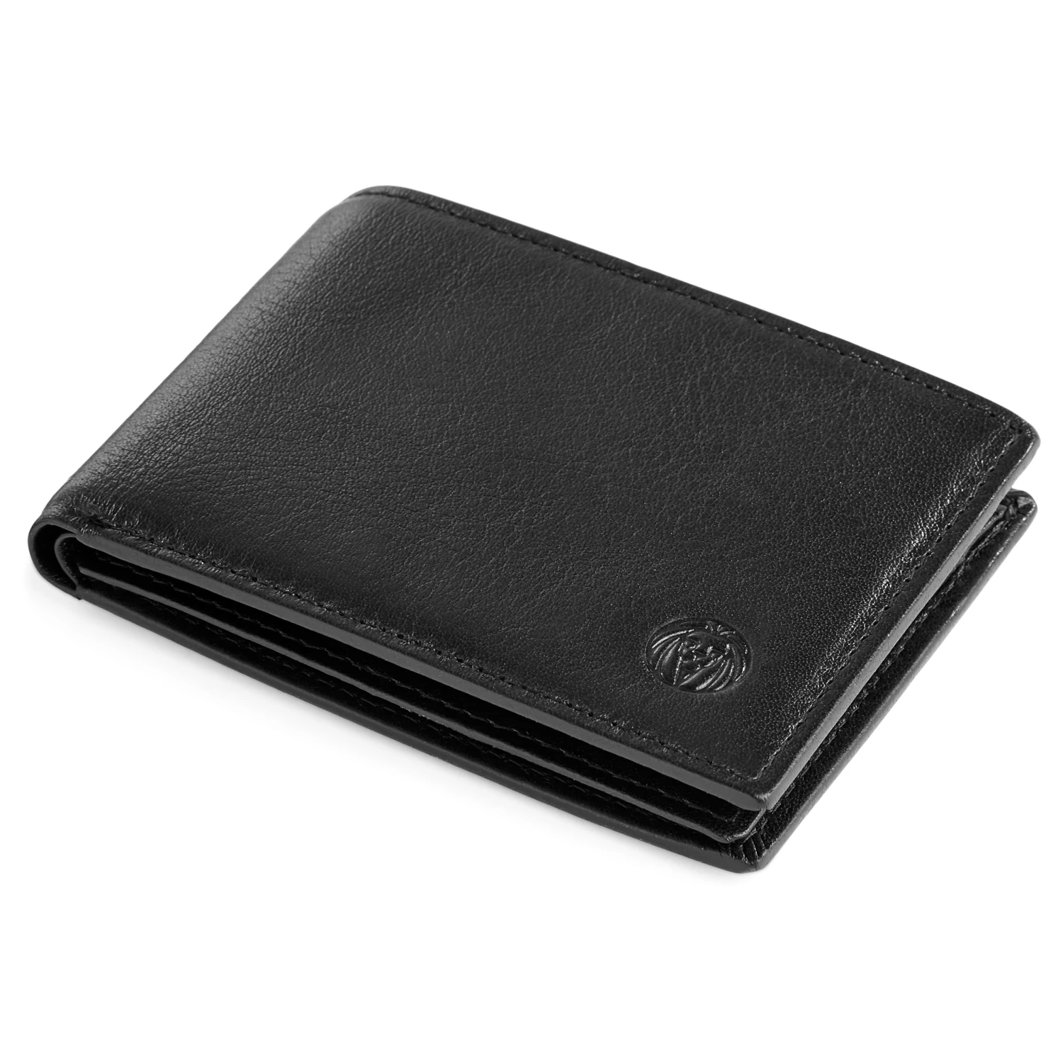 Lucleon Small Black Leather Wallet 6 Lucleon Small Black Leather Wallet - Image 6