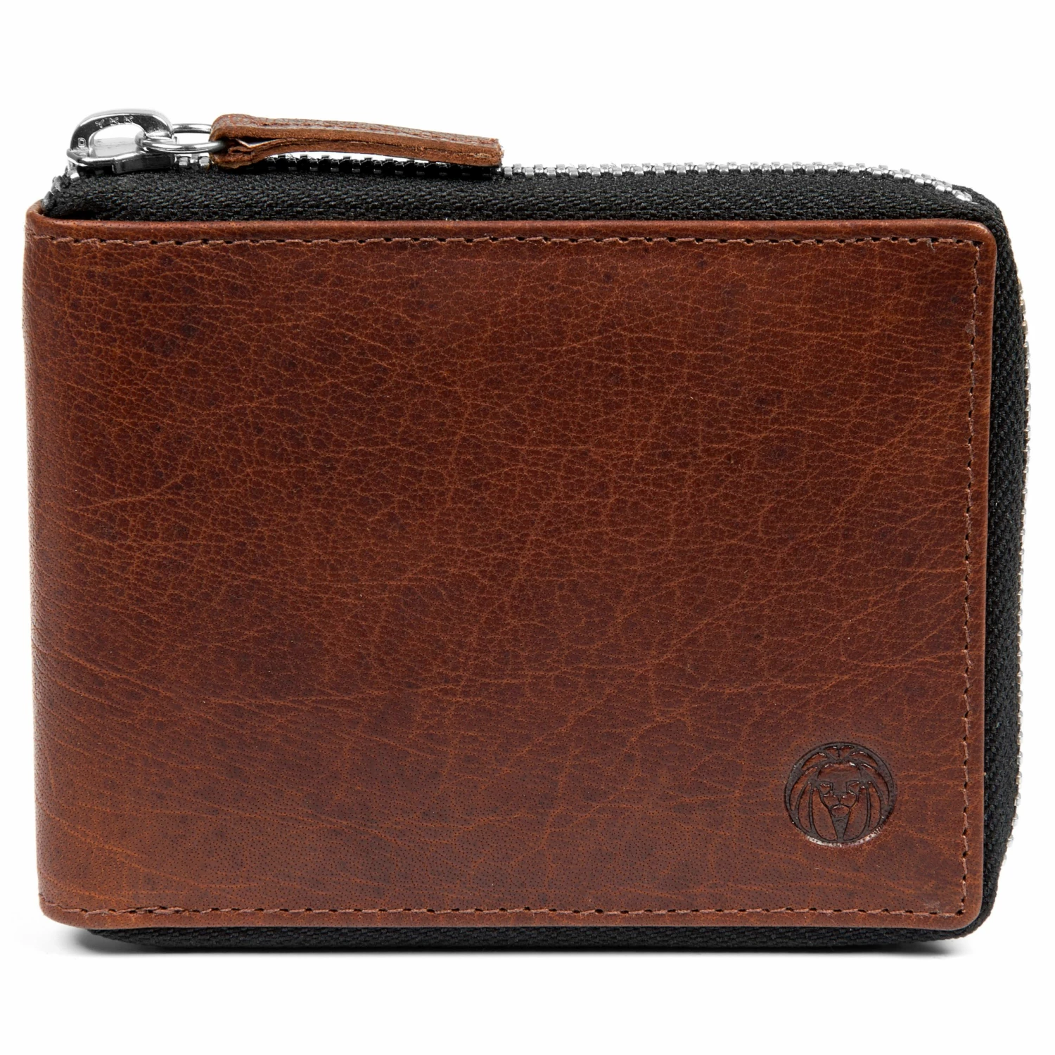Lucleon Montreal | Zip-Lined Tan RFID Leather Wallet 2 Lucleon Montreal | Zip-Lined Tan RFID Leather Wallet - Image 2