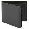 Lucleon Black Leather RFID-Blocking Wallet
