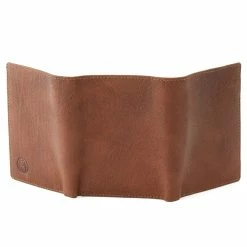 Lucleon California | Tan Trifold Leather Wallet -MEN WALLETS store 8 2 155