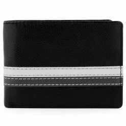 Lucleon Black Leather RFID Wallet -MEN WALLETS store 8 2 309 2 61 1 24