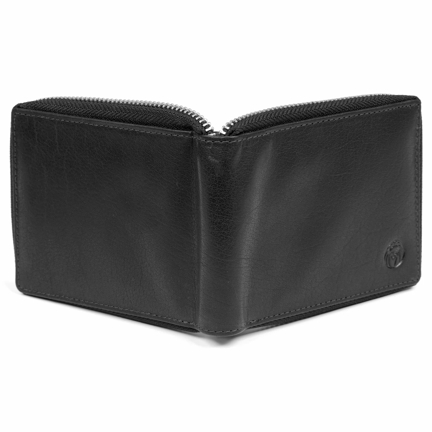 Lucleon Montreal | Zip-Lined Black RFID Leather Wallet 6 Lucleon Montreal | Zip-Lined Black RFID Leather Wallet - Image 6