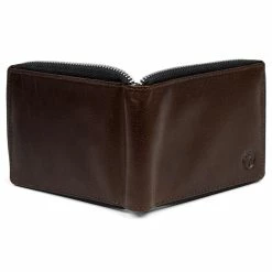 Lucleon Montreal | Zip-Lined Brown RFID Leather Wallet -MEN WALLETS store 8 4 1 92 scaled
