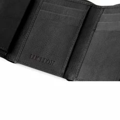 Lucleon California | Black Trifold Leather Wallet -MEN WALLETS store 8 5 24