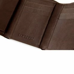 Lucleon California | Brown Trifold Leather Wallet -MEN WALLETS store 8 5 25
