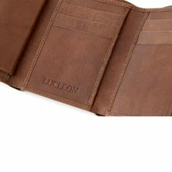 Lucleon California | Tan Trifold Leather Wallet -MEN WALLETS store 8 5 27