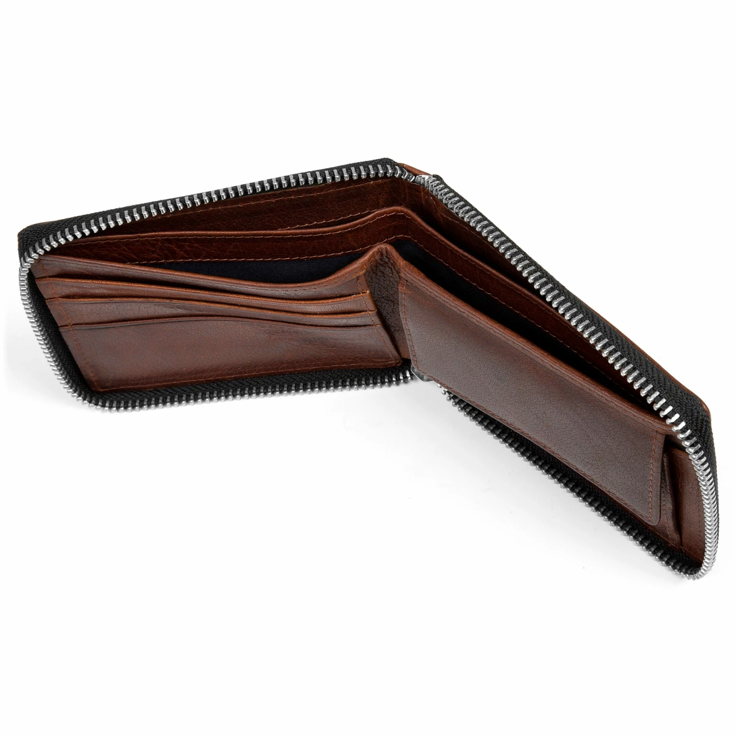 Lucleon Montreal | Zip-Lined Tan RFID Leather Wallet 6 Lucleon Montreal | Zip-Lined Tan RFID Leather Wallet - Image 6