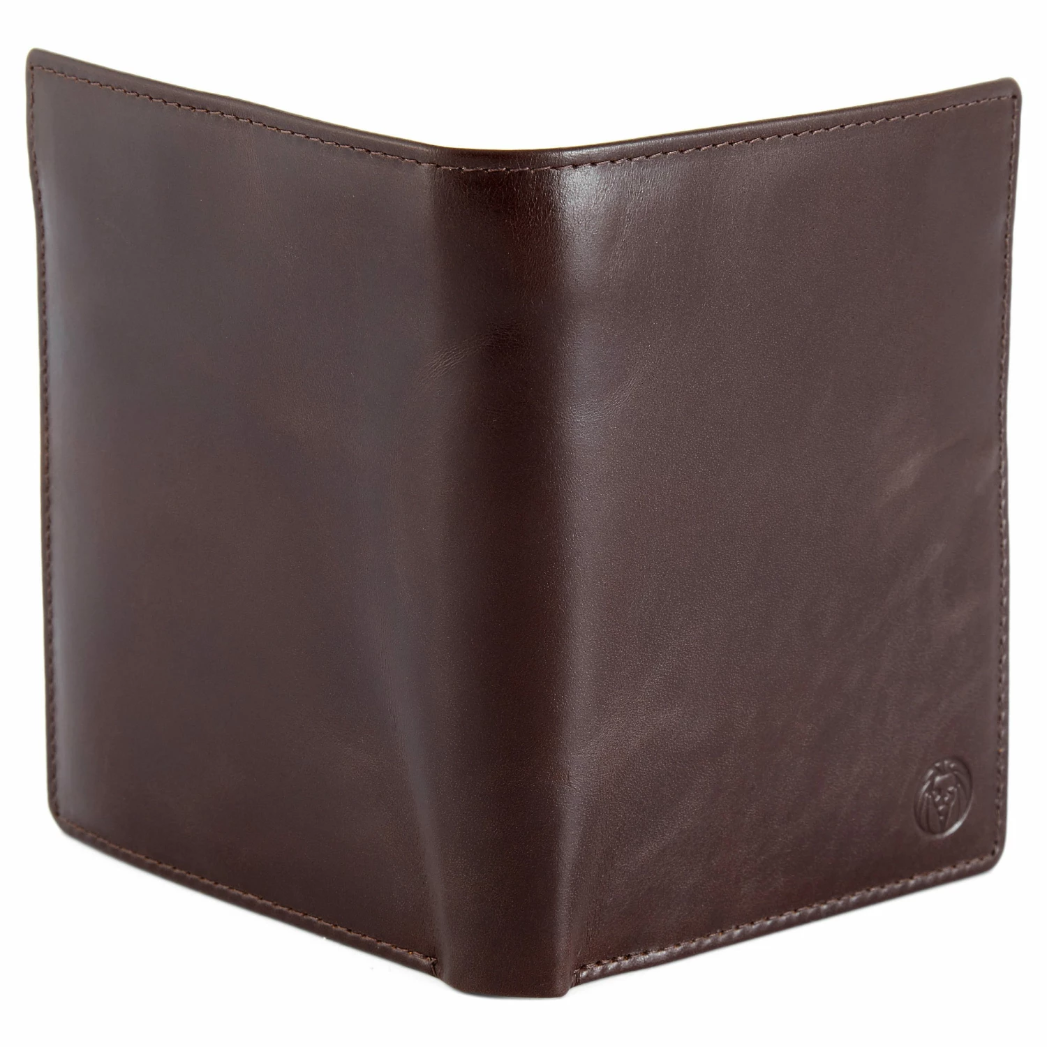 Lucleon Large Dark Brown Leather Wallet 6 Lucleon Large Dark Brown Leather Wallet - Image 6