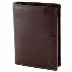 Lucleon Large Dark Brown Leather Wallet