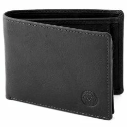 Lucleon California | Simple Black Leather Wallet